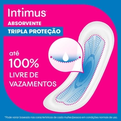 Absorvente Intimus Toda Protegida Cobertura Suave Sem Abas com 8 unidades
