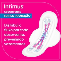 Absorvente Intimus Toda Protegida sem abas seca com 8 unidades