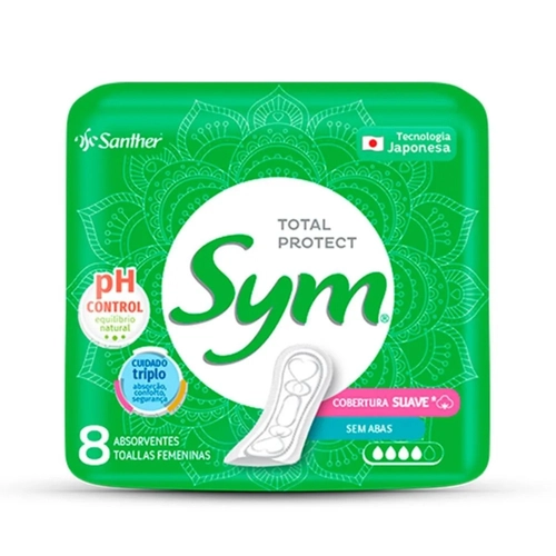 ABSORVENTE SYM SUAVE S/ABAS COM 8