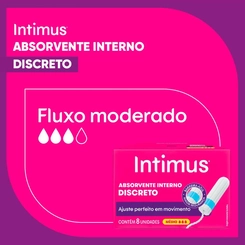 Absorvente Interno Intimus Discreto Médio 8 unidades