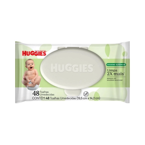 LENCOS UMEDECIDOS HUGGIES MAX CLEAN 48 UNIDADES