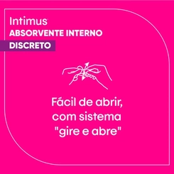 Absorvente Interno Intimus Discreto Super 8 unidades