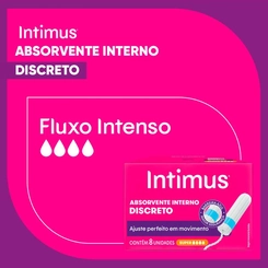 Absorvente Interno Intimus Discreto Super 8 unidades