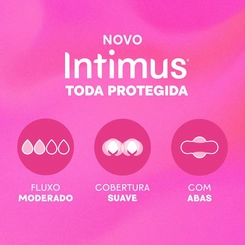 Absorvente Intimus Toda Protegida Cobertura Suave Com Abas com 32 unidades