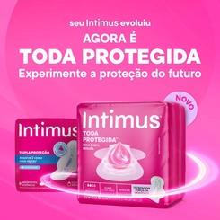 Absorvente Intimus Toda Protegida Cobertura Suave Com Abas com 16 unidades