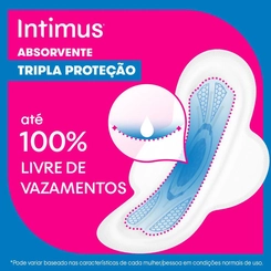 Absorvente Intimus Toda Protegida Cobertura Suave Com Abas com 16 unidades