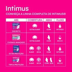 Absorvente Intimus Toda Protegida Cobertura Suave Com Abas com 16 unidades