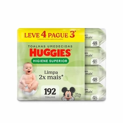 LENCOS UMEDECIDO HUGGIES MAX CLEAN LEVE 4 PAGUE 3 48 UNIDADES CADA