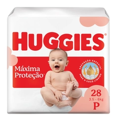 FRALDA HUGGIES MÁXIMA PROTEÇÃO JUMBO P C/28