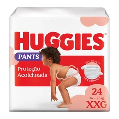 FRALDA HUGGIES PROTECAO ACOLCHOADA MEGA TAMANHO XXG 24 UNIDADES