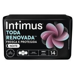 Absorvente Intimus Noturno Toda Renovada Suave com Abas com 14 unidades
