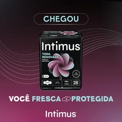 Absorvente Intimus Noturno Toda Renovada Suave com Abas 28 unidades