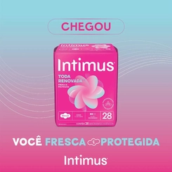 Absorvente Intimus Toda Renovada Suave Com Abas 28 unidades