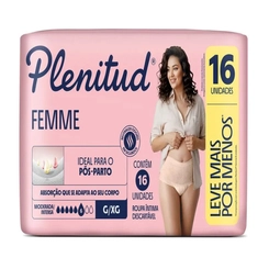 FRALDA PLENITUD ACTIV FEMININA TAMANHO G/XG LEVE 16 PAGUE 15