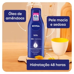 LOCAO HIDRATANTE NIVEA BODY MILK PELE EXTRA SECA 200ML