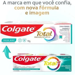 CREME DENTAL COLGATE TOTAL 12 ADVANCED FRESH 90GR