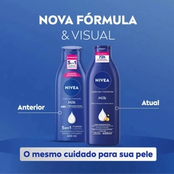 LOCAO HIDRATANTE NIVEA BODY MILK EXTRA SECA 400ML