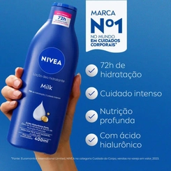 LOCAO HIDRATANTE NIVEA BODY MILK EXTRA SECA 400ML