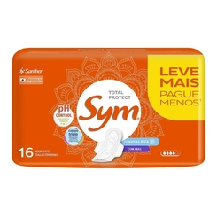 ABSORVENTE SYM COM ABAS SECA LEVE 16 PAGUE 14 UNIDADES