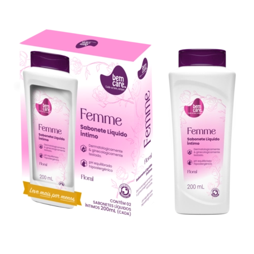 SABONETE INTIMO BEM CARE 2 UNIDADES 200ML