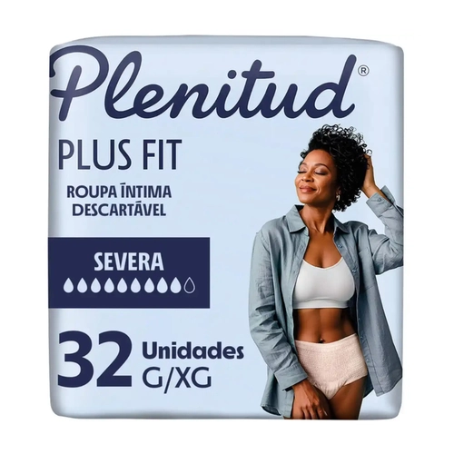 Roupa Íntima Descartável Plenitud Plus Fit G/XG 32 Unidades