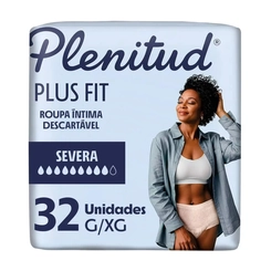 Roupa Íntima Descartável Plenitud Plus Fit G/XG 32 Unidades