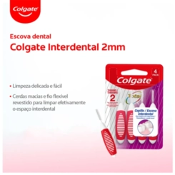ESCOVA DENTAL COLGATE INTERDENTAL 2MM