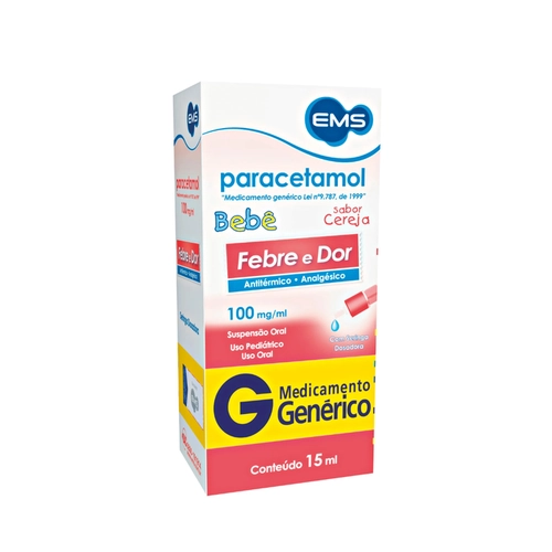 PARACETAMOL BEBE 100MG 15ML GENERICO EMS