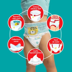 FRALDA PAMPERS PANTS AJUSTE TOTAL G C/72