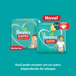 FRALDA PAMPERS PANTS AJUSTE TOTAL G C/72