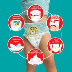 FRALDA PAMPERS PANTS AJUSTE TOTAL XXG C/60