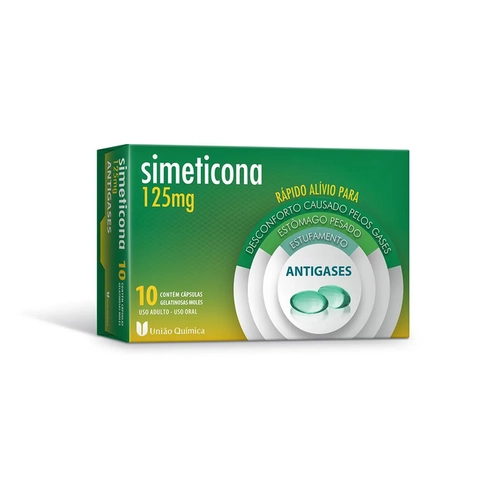 SIMETICONA 125MG 10 CAPSULAS GENERICO UNIAO QUIMICA