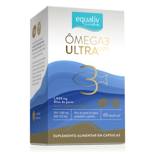 Ômega 3 Ultra Caps Equaliv 60 Cápsulas