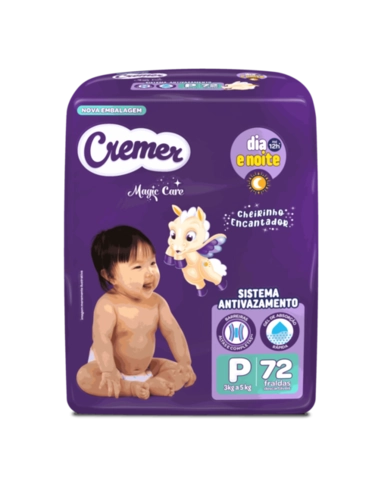 FRALDA CREMER MAGIC CARE HIPER P C/72