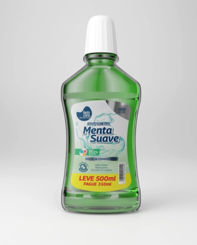 ANTISSEPTICO BUCAL BEM CARE MENTA SUAVE 500ML