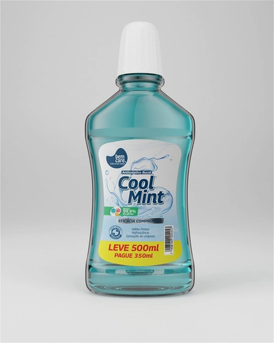 ANTISSÉPTICO BUCAL BEM CARE COOL MINT 500ML