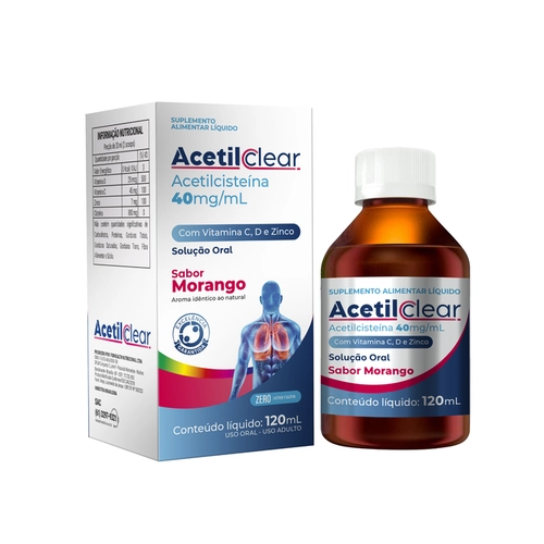 ACETILCLEAR ACETILCISTEINA 40MG/ML 120ML