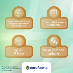 LEVOCETIRIZINA 5MG 10 COMPRIMIDOS GENERICO EUROFARMA