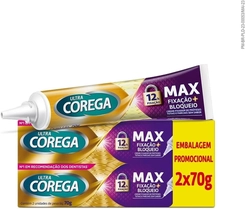 KIT COREGA ULTRA CREME SEM SABOR COM 2 UNIDADES 70G