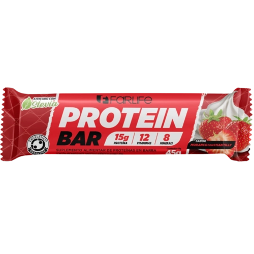 BARRA DE PROTEÍNA FARLIFE MORANGO 45G