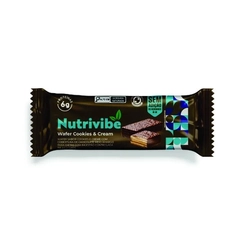 BARRA NUTRIVIBE WAFER COM WHEY COOKIES AND CREAN 25G