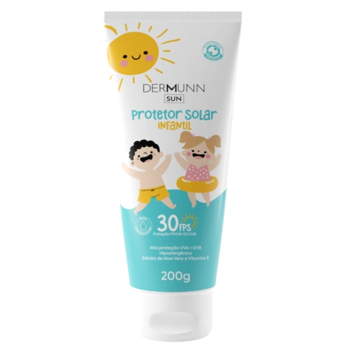 PROTETOR SOLAR INFANTIL DERMUNN FPS30 200G
