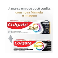 CREME DENTAL COLGATE TOTAL CARVÃO ATIVADO 140G