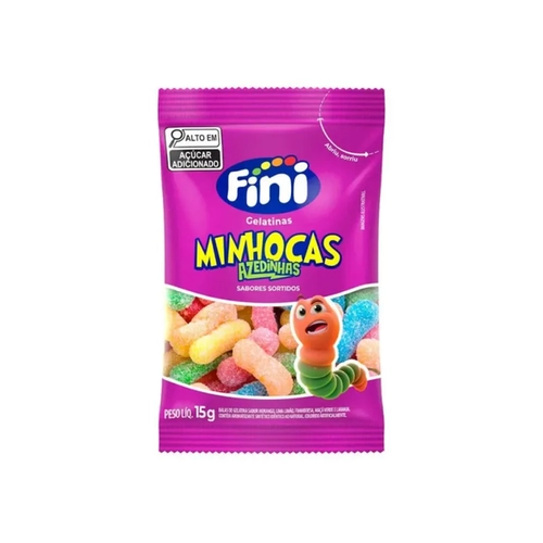BALA FINI MINHOCAS CITRICAS 15G