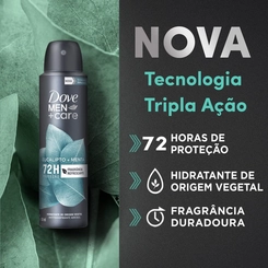 DESODORANTE DOVE AEROSOL MEN EUCALIPTO 150ML