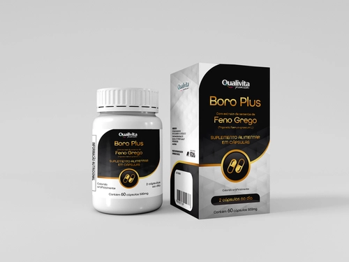 QUALIVITA BORO PLUS+FENO GREGO 500MG 60 CAPSULAS