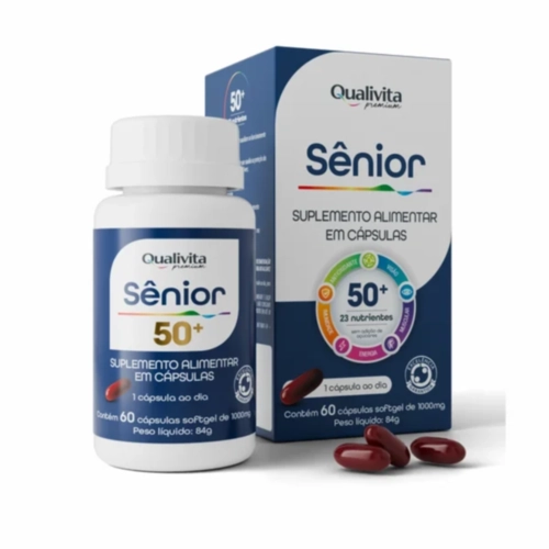 QUALIVITA SENIOR 50+ 500MG 60 CAPSULAS