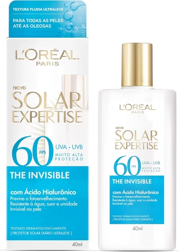 PROTETOR SOLAR LOREAL EXPERT FLUIDO FPS60 SEM COR 40ML