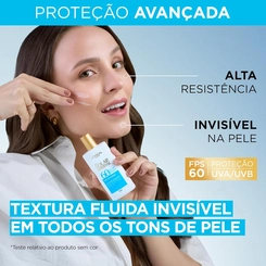 PROTETOR SOLAR LOREAL EXPERT FLUIDO FPS60 SEM COR 40ML