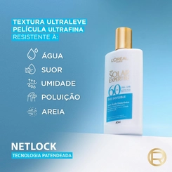 PROTETOR SOLAR LOREAL EXPERT FLUIDO FPS60 SEM COR 40ML